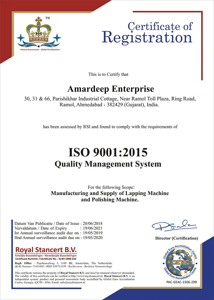 Amardeep Enterprise Certificate